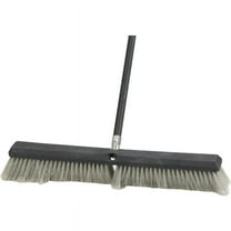 DQB Industries Push Broom Fine Sweep Metal Handle - 24 In W x 60 In