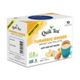Quik Tea Unsweetened Turmeric Ginger Chai Tea Latte 10 Count Single