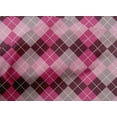 thumbnail image 4 of oneOone Cotton Poplin Pink Fabric Argyle Check Sewing Material Print Fabric By The Yard 42 Inches Wide, 4 of 4