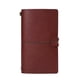 thumbnail image 1 of Cuaderno de cuero A6, soporte para teléfono de estilo Vintage, diario con cuerda, hebilla de cobre, material escolar y de oficina, libro para Suministros de escritura y corrección Vino tinto, 1 of 6