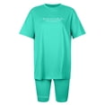 thumbnail image 4 of MAIHAN Women Casual Outfits Spring Outfits for Women 2026 Short Sleeve Tops Shorts Leggings Sets Women 2 Piece Outfits Cotton Outfits Sets, 4 of 6