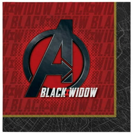 Black Widow Marvel Avengers Luncheon Napkins (16ct)