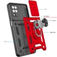 thumbnail image 3 of Galaxy A42 5G Case, TECHCIRCLE 360 Ring Kickstand Magnetic & Slide Camera Protector Military-Grade Rugged Hybrid Protective Cover for Samsung Galaxy A42 5G - Red, 3 of 6