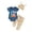 Navy, variant on Gunia Baby Easter Outfit Boy Short Sleeve Cartoon Prints T Shirt Tops Pants Hat Child Kids 3Pc Set Outfits Clothes Clothes Set 3-6 Months
