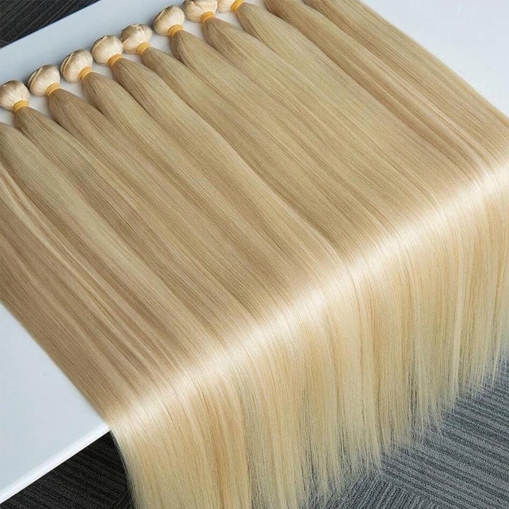 18in 613 Blonde Human Hair Bundles 100% Virgin Vietnamese Hair Tangle-Free