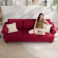 thumbnail image 4 of COPIAE 91 Inch Lawson Sofa with Extra Deep Seats Oversize, 3-Seat Sofa Couch, Couches for Living Room, Mid-Century Modern, Apartment Lounge, Red Sofas for Living Room, 4 of 8