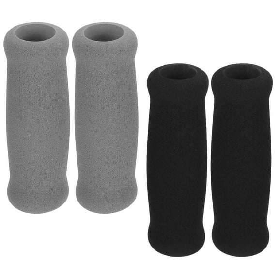 Pawsdot 4Pcs Walker Handle Covers Sponge Black for Daily Use and Protection