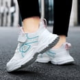 thumbnail image 6 of CAICJ98 Girls Sneakers Kids Breathable Mesh Casual Athletic Running Shoes for Girls White,1.5(Little Kid/Big Kid), 6 of 7