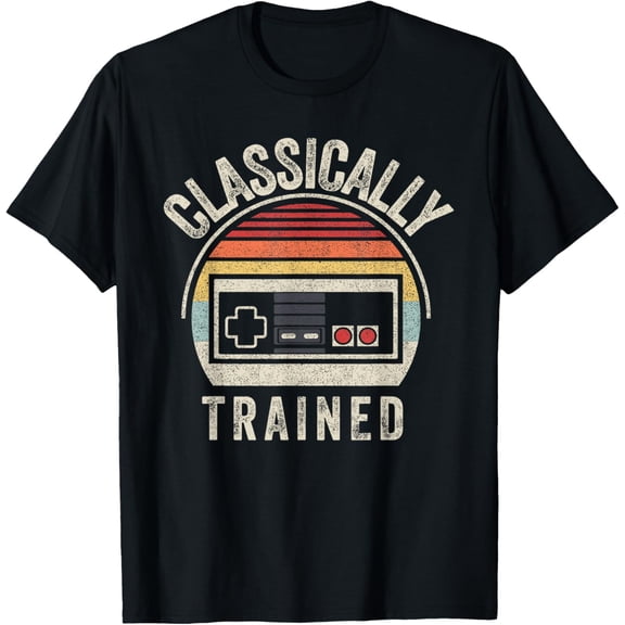 Retro Vintage Classically Trained Video Game Adult T-Shirt