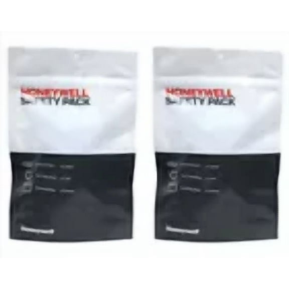 2 Pack Honeywell Safety Pack, Disposable Mask, 1 Pair Gloves, 2 Sanitizing Wipes