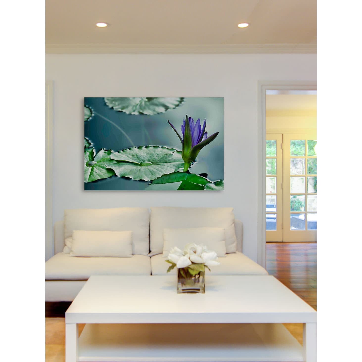 "Lily on the Pond" Painting Print on Canvas