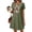 Army Green, variant on AJGRHE Women’s Lightweight Cotton Linen Boho Dress, Floral Embroidered Sleeveless Tunic for Beach and Outdoor Activities Beige S