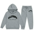thumbnail image 4 of Byoo Toddler Girl's Outfits California Long Sleeved Hoodie Sweatpants Sports Sweatsuits, 4 of 4