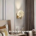 thumbnail image 2 of Lámpara de pared de cristal de estilo nórdico, LED, sencilla y creativa, ideal para sala de estar, dormitorio, baño y pasillo., 2 of 5
