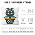 thumbnail image 5 of GOSMITH Pineapple Pillow Covers Summer Watercolor Pineapple Wears Glasses Pattern Pillows Decorative Cushion Cover Tropical Fruit Pillow Case Decor (Pineapple Set), 5 of 5