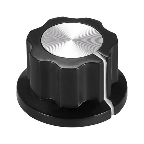 6.4mm Shaft Hole Potentiometer Volume Control Rotary Knobs Effect Pedal Knob Black