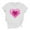 Womens Valentines Shirt-Q128 White, variant on Women Valentines Shirts Short Sleeve Bright Heart Printed Tshirts Loose Dressy Casual Summer Blouse Girlfriend Wife Gifts Tops Pullover 2026 Comfy Trendy Clothes S