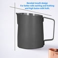 thumbnail image 3 of Stainless Steel Milk Jug With Pointed  Design For Cafe Kitchen, 500ml Capacity, 3 of 8