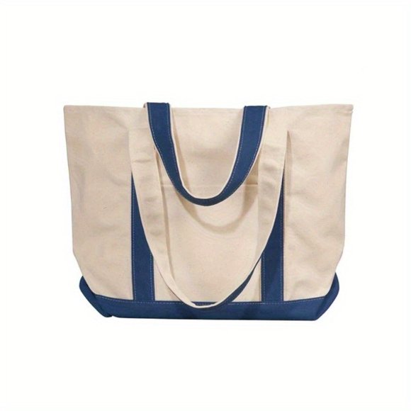 SNNROO Liberty Bags 8871 Windward Large Cotton Canvas Classic Boat Tote