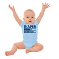 thumbnail image 3 of Diaper Loading Cute Computer Humor Romper Boys or Girls Infant Baby Brisco Brands 6M, 3 of 6