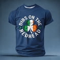 thumbnail image 2 of IWRICH Dibs on the Redhead T Shirts for Men St. Patrick's Day Short Sleeve Crew Neck Tees Shamrock Slim Fit Tops Blue L, 2 of 4