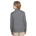 thumbnail image 2 of Youth Zone Sonic Heather Performance Quarter-Zip - DK GREY HEATHER - L, 2 of 3