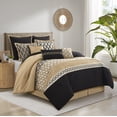 thumbnail image 4 of Nanshing 10 Piece Comforter Set, King, Black Gold, 4 of 7
