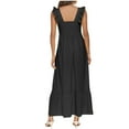 thumbnail image 3 of HomeGardon Sleeveless Dress for Women Women's Fashion Casual Sleeveless Solid Dress, 3 of 3