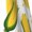 Black, variant on Horeoi Corn On The Cob Print Women's Sleeveless Dress Cotton-like Flared Hem Deep Side Pockets Above-Knee