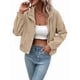 thumbnail image 1 of Chaqueta Ligera de para Mujer, de Larga, con Cremallera y Botones A Presión, para Otoño. Albaricoque M, 1 of 10