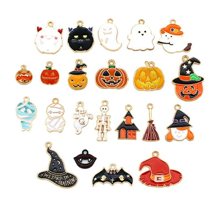 

22Pcs Halloween DIY Pendant Charm for Jewelry Making Necklace Bracelet Earring