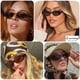 thumbnail image 3 of Gafas de Sol Laurinny Retro Ovaladas para Mujer UV400 Negro y Leopardo, 3 of 8