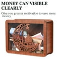 Yuyeree Factory Direct Wooden Money Box With Money And Numbers With