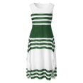 thumbnail image 5 of B91xZ 2024 Robes de Soleil pour Femmes Casual Sans Manches V Cou Robe de Tunique Fluide, Vert XL, 5 of 5