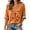 Orange A, variant on Women's "Fall For Jesus" Halloween V Neck 3/4 Sleeve T Shirt Faith-Inspired Casual Top