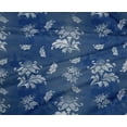 thumbnail image 5 of oneOone Polyester Spandex Blue Fabric Floral & Quilting Supplies Print Sewing Fabric By The Yard 56 Inch Wide, 5 of 6