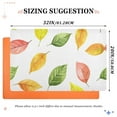 thumbnail image 6 of Yayeee Doormat for Indoor Entrance 32" x 20" Non Slippery Floor Rug, Pink Colorful Leaves, 6 of 8
