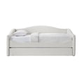 thumbnail image 7 of Meridian Furniture Arlo Cream Boucle Fabric Twin Daybed, 7 of 7