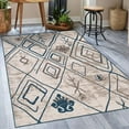 thumbnail image 3 of Luxe Weavers Moroccan Tribal Ivory 5x7 Area Rug, Non-Shedding Carpet, 3 of 7