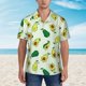 thumbnail image 2 of Balery Cartoon Fruit Camisas hawaianas de manga corta para hombre, camisas playeras de corte holgado, camisas de vacaciones con botones,Large, 2 of 7