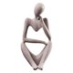 thumbnail image 2 of Figuras de estantería de estantería de 2 pieza figuras de escultura de , adornos huecos Zulema Figura pensador abstracto, 2 of 8