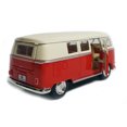 thumbnail image 3 of Kinsmart 5" Die-cast: 1962 VW Classic Bus with Beige Top (Red) 1/32 Scale, 3 of 5