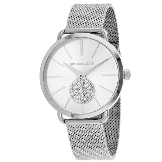 appel Drejning designer Michael Kors Women's Portia Silver-Tone Mesh Bracelet Watch - Walmart.com