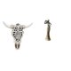 thumbnail image 1 of Arte De Pared Con Cabeza De Toro Tribal Y Escultura De Dama Africana, Adorno De Mesa Para Dormitorio De Granja, Oficina, Escritorio, Gabinete, Decoración Del Hogar, Regalo, 1 of 8