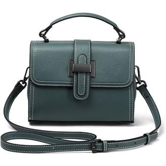 HESHE Leather Purses For Women Satchel Bag Designer Handbag Vintage Top Handle Purse Crossbody Bag Hobo Handbags (Coffee