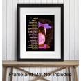 thumbnail image 3 of AVOI Black African American Girl Wall Art & Decor-Black Art-Positive Affirmations-Christian Bible Verses-Inspirational Positive Quotes-Pink Little Girls Bedroom Decor Unframe: 24x20inch(60x50cm), 3 of 5
