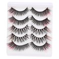 thumbnail image 4 of Yardwe 5Pairs Colored False Eyelashes Assorted Color Fake Lashes for Valentine's Day and Night Out, 4 of 8