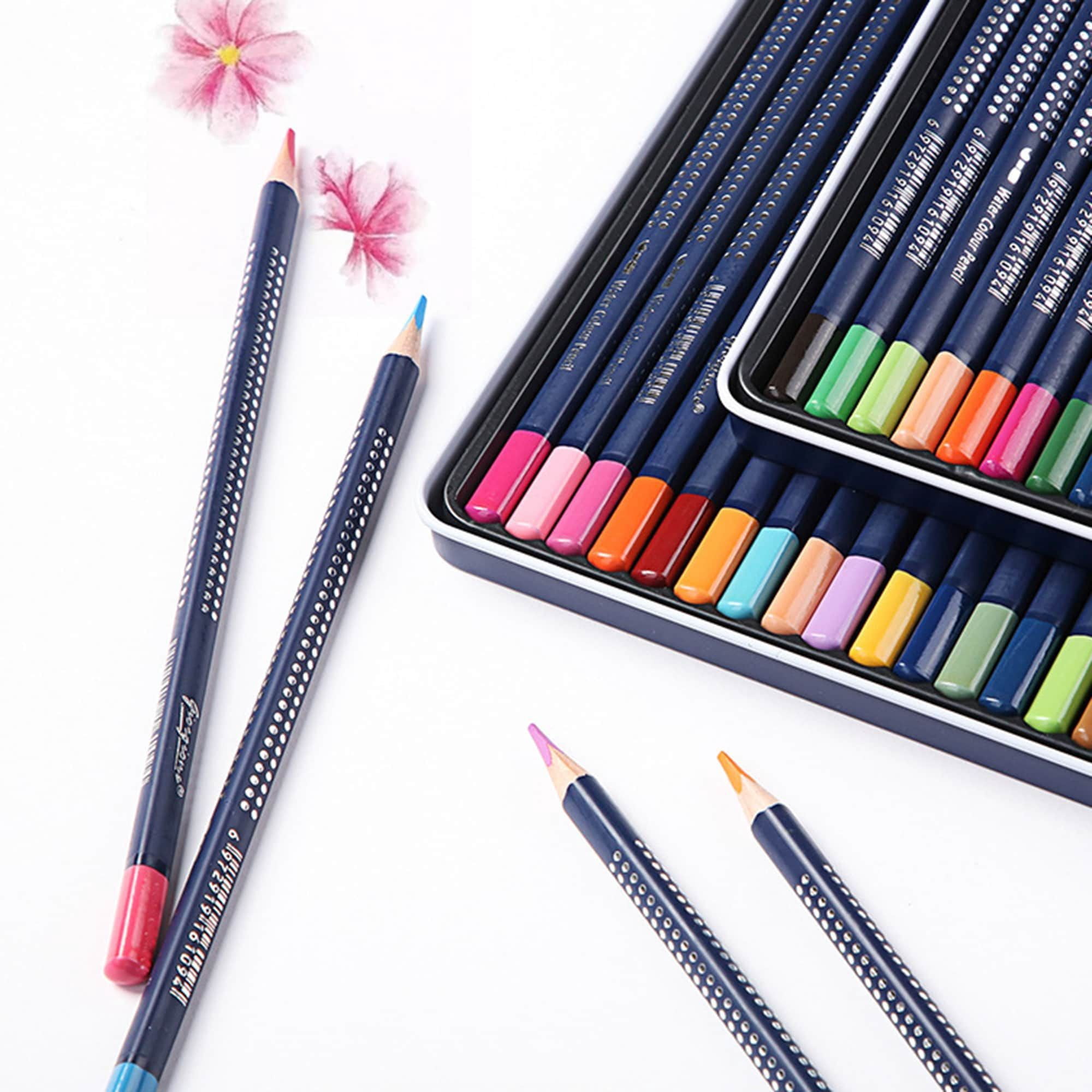 120-Color Professional Artist Colored Pencils Set with Tin Box