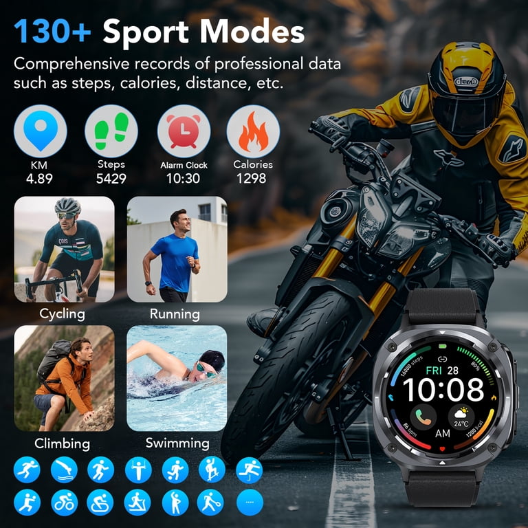 HD Fitness Smartwatch with Calling and 130+ Sport Modes photo 7