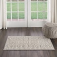 thumbnail image 3 of Nourison Jubilant Geometric Floral Ivory/Grey 2' x 4' Area Rug, (2' x 4'), 3 of 10